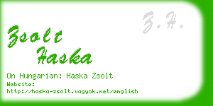 zsolt haska business card